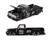 *Pre - Order* Kaido House x Mini GT - Chevrolet Silverado Dually Hot Rod V1 – Flat Black *Sealed, Possibility of a Chase* - Top CollectiblesDiecastMini GT