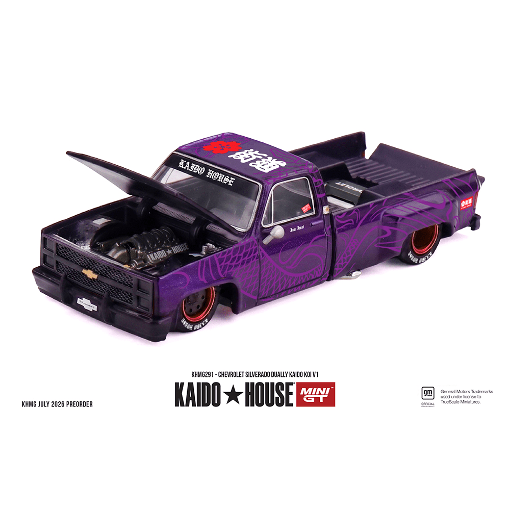 *Pre-Order* Kaido House x Mini GT - Chevrolet Silverado Dually KAIDO Koi V1 *Sealed, Possibility of a Chase* - Top CollectiblesDiecastMini GT