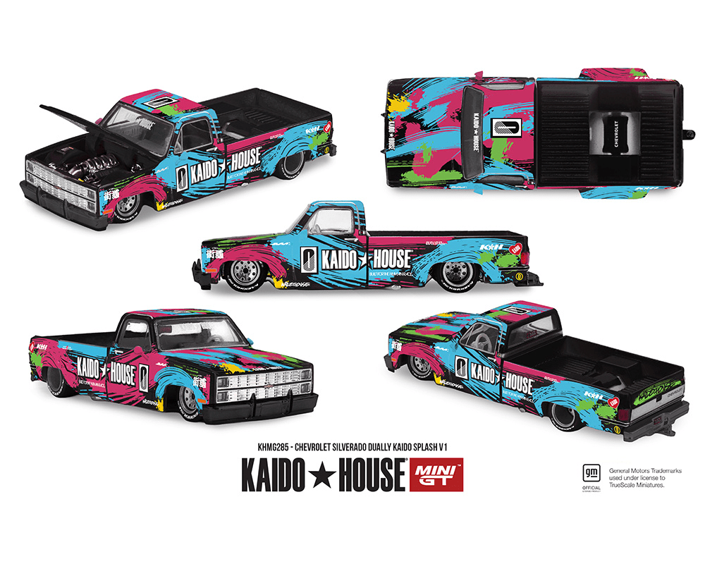 *Pre - Order* Kaido House x Mini GT - Chevrolet Silverado Dually Kaido Splash V1 - Limited Edition *Sealed, Possibility of a Chase* - Top CollectiblesDiecastMini GT