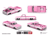 *Pre - Order* Kaido House x Mini GT - Chevrolet Silverado Dually Vintage Spec V2 – Pink with White *Sealed, Possibility of a Chase* - Top CollectiblesDiecastMini GT