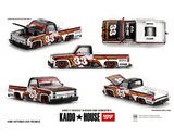 *Pre - Order* Kaido House x Mini GT - Chevrolet Silverado KAIDO Intimidator V1 – White w/ Brown Two - tone *Sealed, Possibility of a Chase* - Top CollectiblesDiecastMini GT