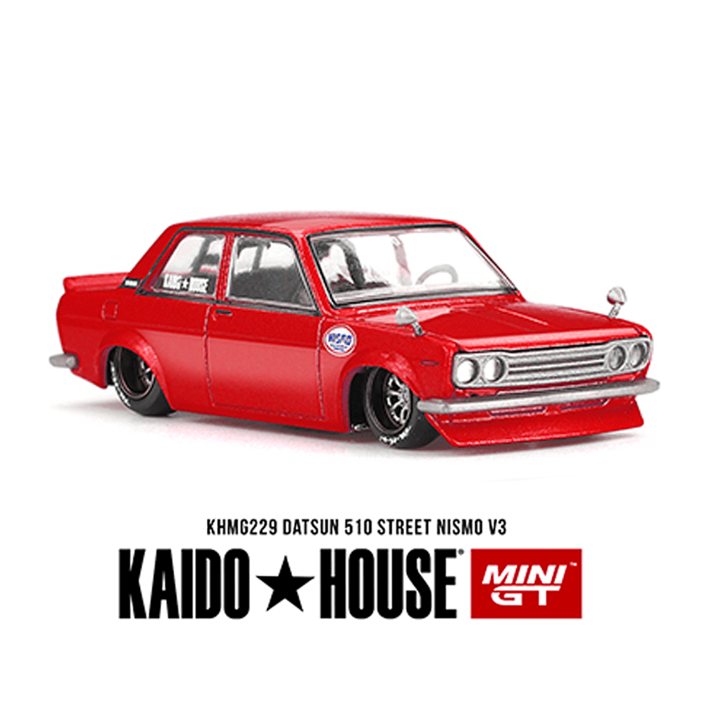 *Pre - Order* Kaido House x Mini GT - Datsun 510 Street Nismo V3 – Red *Sealed, Possibility of a Chase* - Top CollectiblesDiecastMini GT