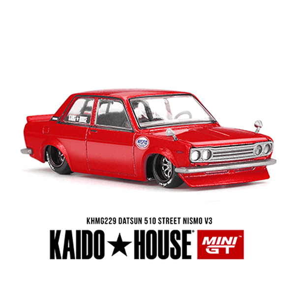 *Pre - Order* Kaido House x Mini GT - Datsun 510 Street Nismo V3 – Red *Sealed, Possibility of a Chase* - Top CollectiblesDiecastMini GT