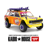 *Pre - Order* Kaido House x Mini GT - Datsun KAIDO 510 Wagon 4×4 Kaido Islands V1 - Orange *Sealed, Possibility of a Chase* - Top CollectiblesDiecastMini GT