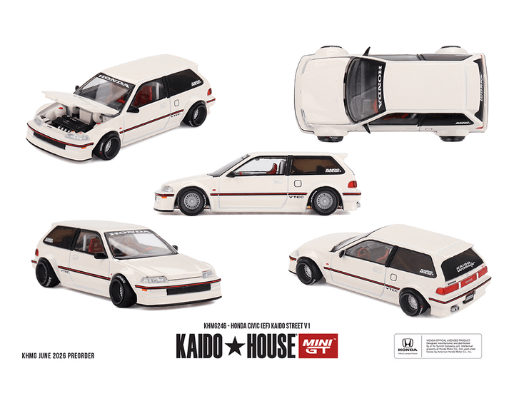*Pre - Order* Kaido House x Mini GT - Honda Civic (EF) Kaido Street V1 – Limited Edition *Sealed, Possibility of a Chase* - Top CollectiblesDiecastMini GT