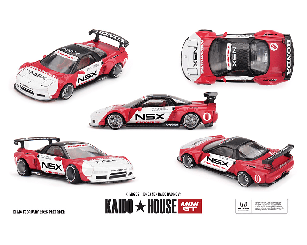 Pre-Order* Kaido House x Mini GT - Honda NSX Kaido Racing V1 – Red Pre-Order* Kaido House x Mini GT - Honda NSX Kaido Racing V1 – Red