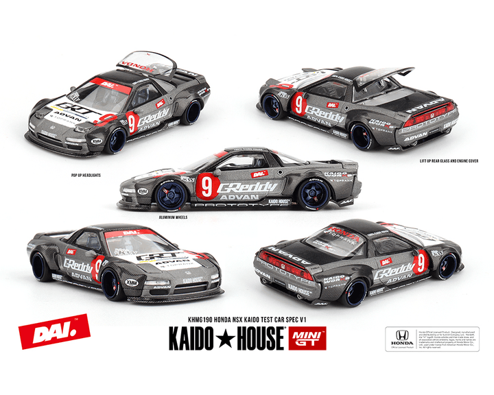 *Pre - Order* Kaido House x Mini GT - Honda NSX Kaido Test Car Spec V1 *Sealed, Possibility of a Chase* - Top CollectiblesDiecastMini GT
