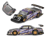 *Pre - Order* Kaido House x Mini GT - Nissan Silvia S13 - R Kaido Drift V1 Greddy – Gunmetal Gray *Sealed, Possibility of a Chase* - Top CollectiblesDiecastMini GT