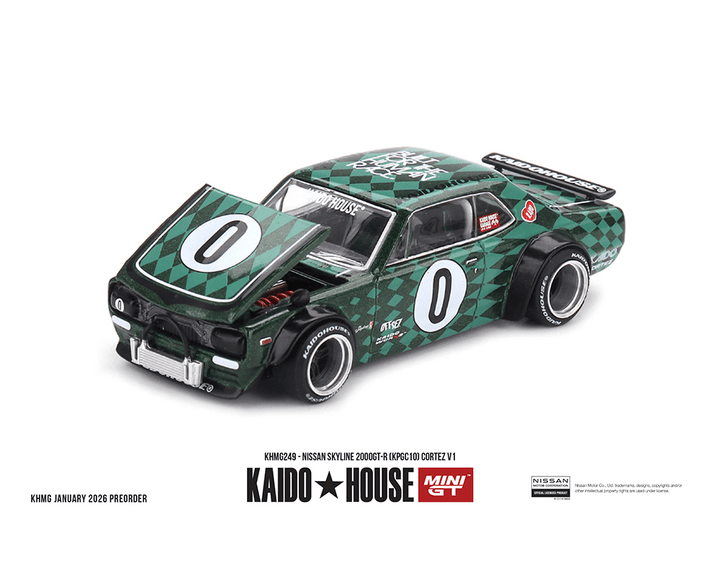 *Pre - Order* Kaido House x Mini GT - Nissan Skyline 2000GT - R (KPGC10) Cortez V1 *Sealed, Possibility of a Chase* - Top CollectiblesDiecastMini GT