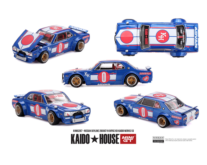 *Pre - Order* Kaido House x Mini GT - Nissan Skyline 2000GT - R (KPGC10) Kaido Works V3 – Limited Edition *Sealed, Possibility of a Chase* - Top CollectiblesDiecastMini GT