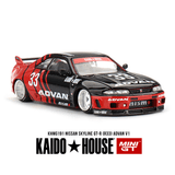 *Pre - Order* Kaido House x Mini GT - Nissan Skyline GT - R (R33) Kaido Works ADVAN *Sealed, Possibility of a Chase* - Top CollectiblesDiecastMini GT