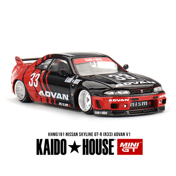 *Pre - Order* Kaido House x Mini GT - Nissan Skyline GT - R (R33) Kaido Works ADVAN *Sealed, Possibility of a Chase* - Top CollectiblesDiecastMini GT