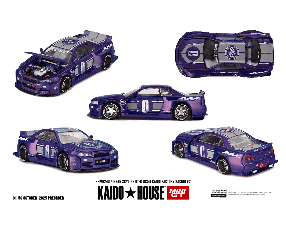 Pre-Order* Kaido House x Mini GT - Nissan Skyline GT-R (R34) Kaido Pre-Order* Kaido House x Mini GT - Nissan Skyline GT-R (R34) Kaido
