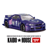 *Pre - Order* Kaido House x Mini GT - Nissan Skyline GT - R (R34) Kaido factory Racing V2 – Midnight Purple *Sealed, Possibility of a Chase* - Top CollectiblesDiecastMini GT