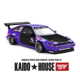 *Pre - Order* Kaido House x Mini GT - Toyota AE86 Sprinter Trueno TOUGE V1 - Blue *Sealed, Possibility of a Chase* - Top CollectiblesDiecastMini GT