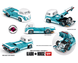 *Pre - Order* Kaido House x Mini GT - Volkswagen T1 KAIDO WORKS V1 – Turquoise/White *Sealed, Possibility of a Chase* - Top CollectiblesDiecastMini GT