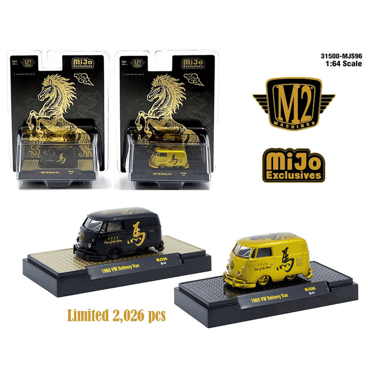 *Pre - Order* M2 Machines - 1960 Volkswagen Delivery Van “2026 Year Of The Horse” 2 - Car Set *Limited Edition 2,026 Pieces* - Top CollectiblesDiecastM2 Machines