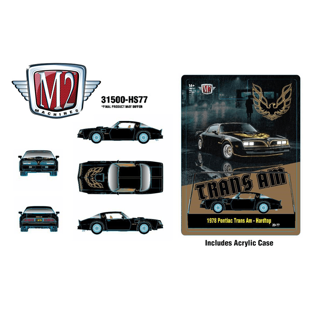*Pre - Order* M2 Machines - 1978 Pontiac Trans Am Firebird Special Edition – Black – Hobby Exclusive - Top CollectiblesDiecastM2 Machines