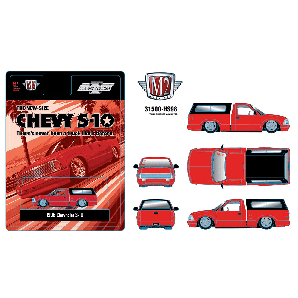 *Pre-Order* M2 Machines - 1995 Chevrolet S10 with Camper Shell Special Edition – Hobby Exclusive - Top CollectiblesDiecastM2 Machines