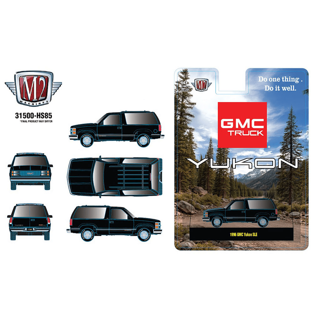 *Pre - Order* M2 Machines - 1996 GMC Yukon SLE – Black – Hobby Exclusive - Top CollectiblesDiecastM2 Machines