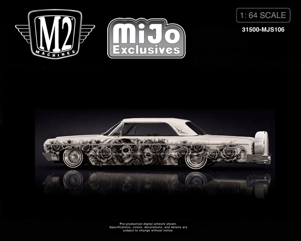 *Pre-Order* M2 Machines - 2026 “Dias De Los Muertos” 1964 Chevrolet Impala SS Hard Top Lowriders – Pearl White – Mijo Exclusives - Top CollectiblesDiecastM2 Machines