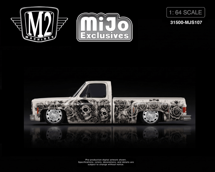 *Pre-Order* M2 Machines - 2026 “Dias De Los Muertos” 1978 Chevrolet Cheyenne Super 30 – Pearl White – Mijo Exclusives - Top CollectiblesDiecastM2 Machines