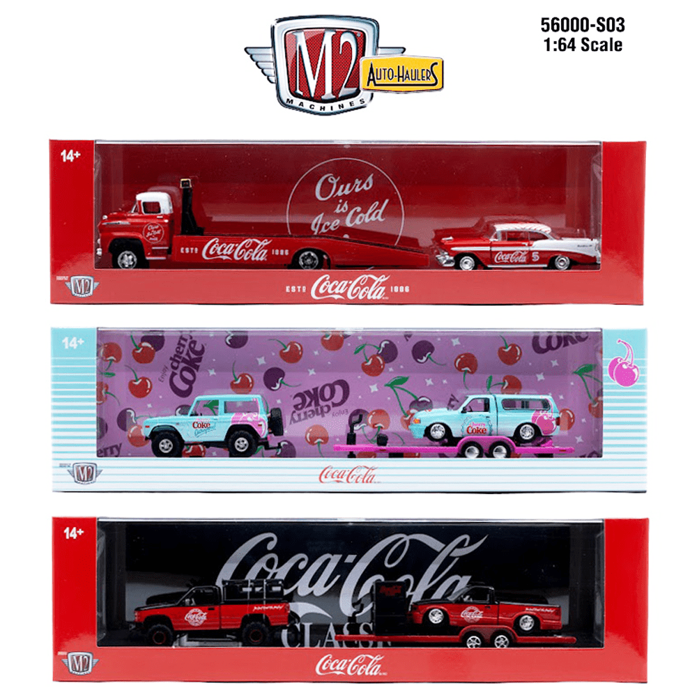 *Pre - Order* M2 Machines - Auto - Haulers Coca - Cola Release S03 3 - Haulers Assortment - Top CollectiblesDiecastM2 Machines
