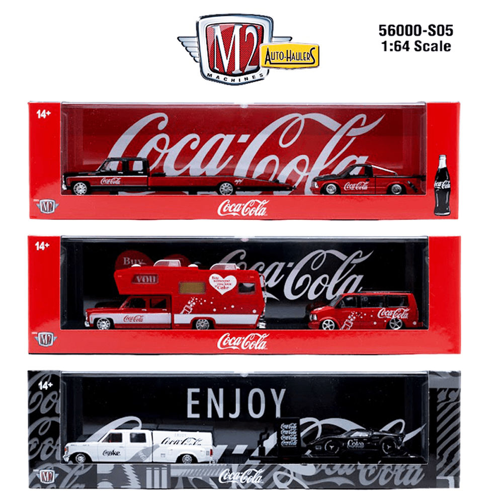 *Pre-Order* M2 Machines - Auto-Haulers Coca-Cola Release S05 3-Haulers Assortment - Top CollectiblesDiecastM2 Machines