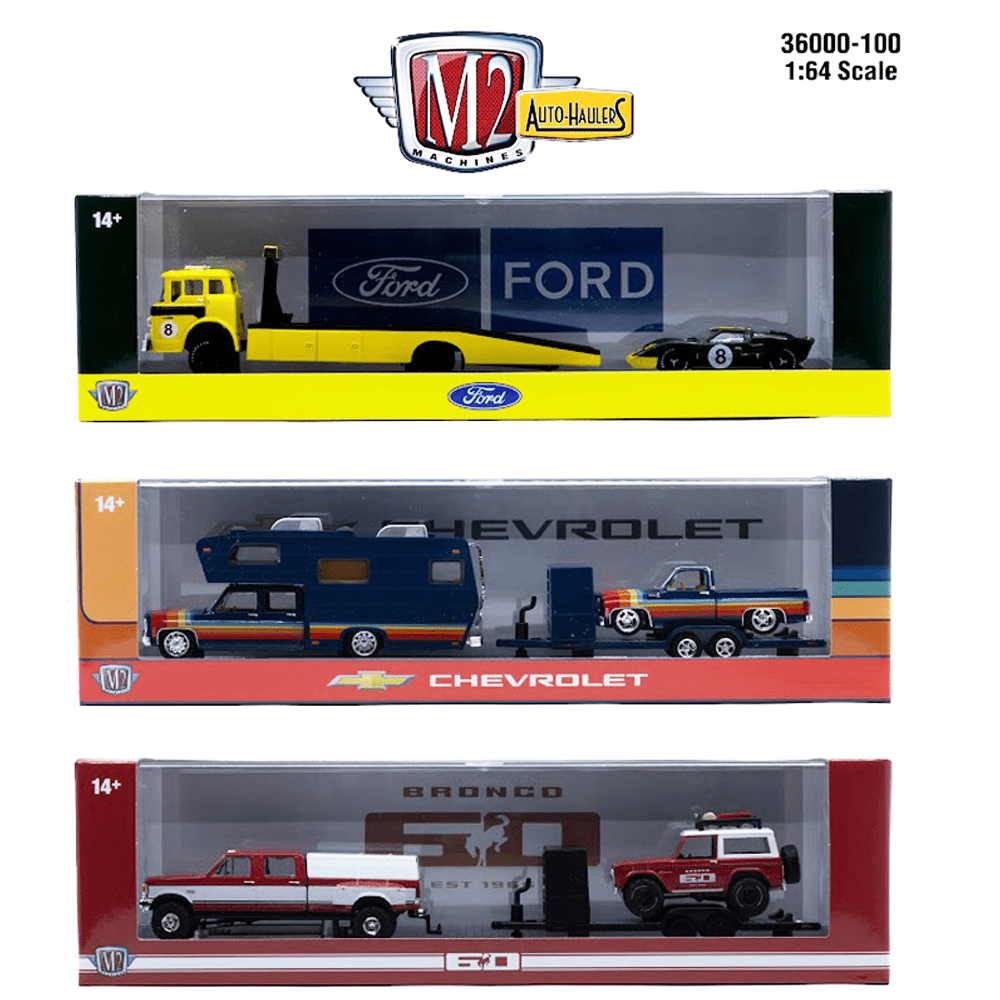 *Pre-Order* M2 Machines - Auto-Haulers Release 100 3-Haulers Assortment - Top CollectiblesDiecastM2 Machines