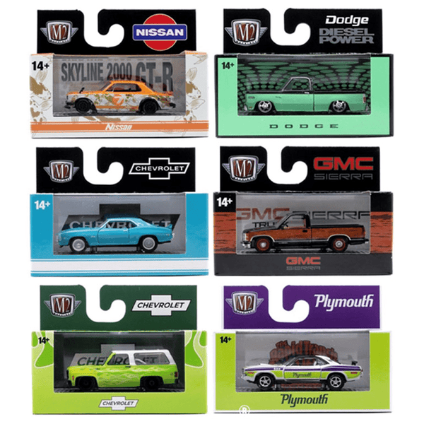 *Pre - Order* M2 Machines - Auto - Thentics Releases S142 6 - Car Assortment - Top CollectiblesDiecastM2 Machines