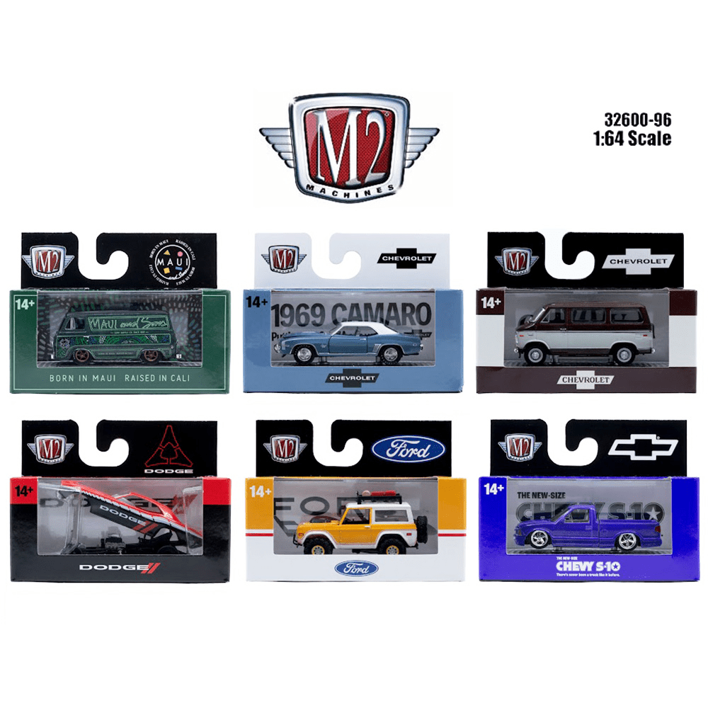 *Pre - Order* M2 Machines - Detroit - Muscle Release 96 6 - Car Assortment - Top CollectiblesDiecastM2 Machines