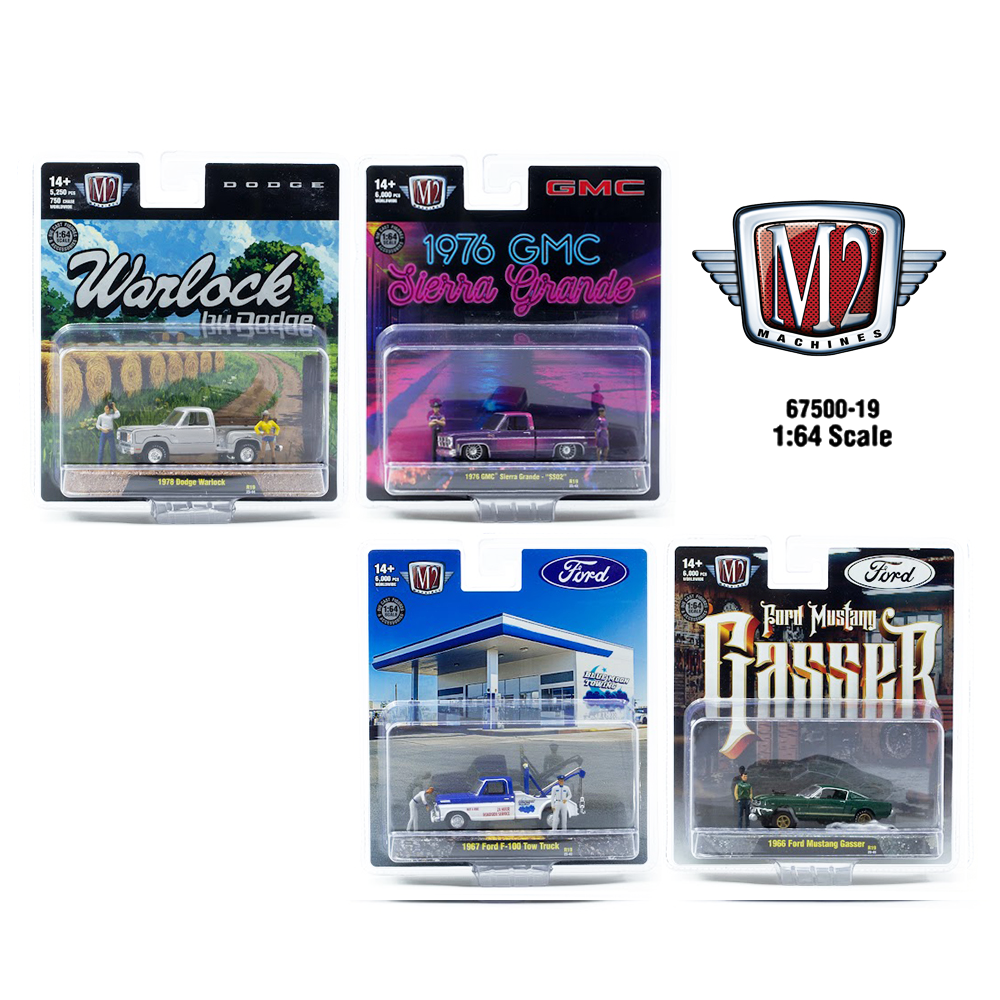 *Pre-Order* M2 Machines - Diorama 2026 Release 19 4-Car Assortment ...