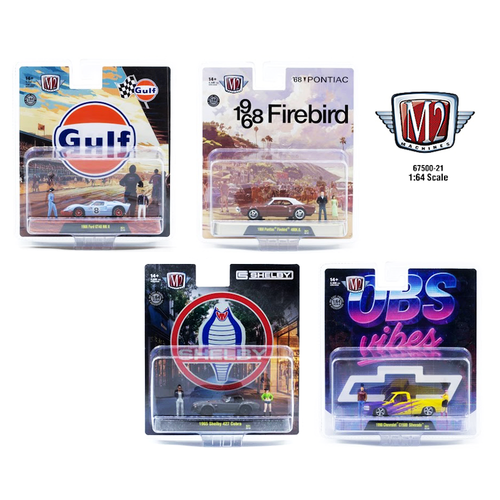 *Pre-Order* M2 Machines - Diorama 2026 Release 21 4-Car Assortment - Top CollectiblesDiecastM2 Machines