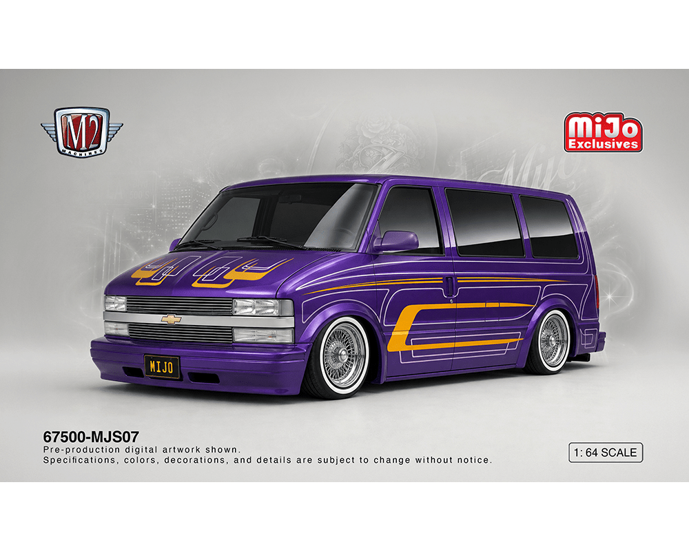 *Pre-Order* M2 Machines - Diorama Series 1995 Chevrolet Astro Van Lowriders with Female Figure – Mijo Exclusives - Top CollectiblesDiecastM2 Machines