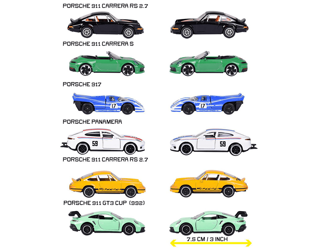 *Pre-Order* Majorette - Porsche 6-Car Assortment - 2026 - Top CollectiblesDiecastMajorette