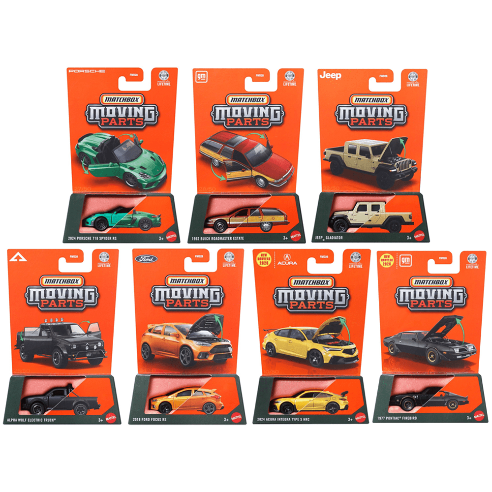 *Pre - Order* Matchbox - 2026 Moving Parts Series (Mix 4) 7 - Car Assortment - Top CollectiblesDiecastMatchbox