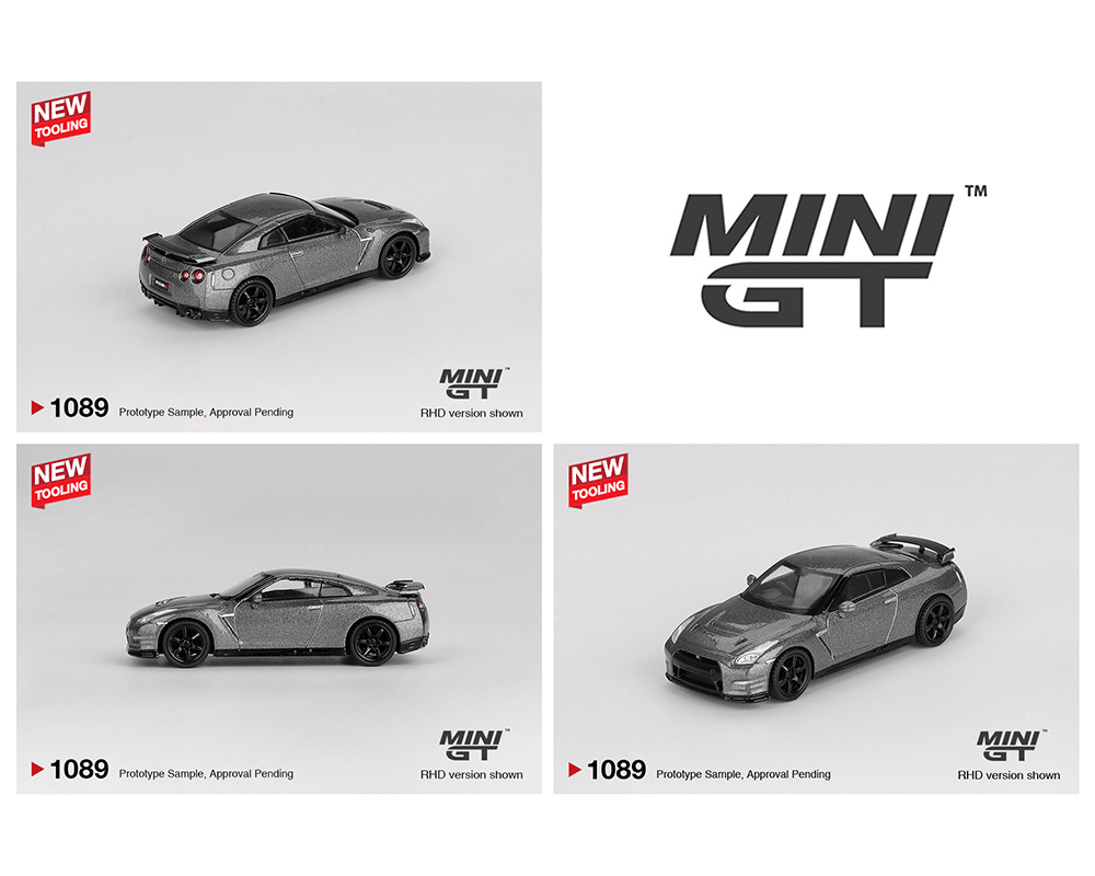 Mini GT - 2013 Nissan GT-R NISMO R35 CRS Version – Dark Metal Gray
