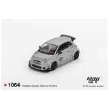 *Pre - Order* Mini GT - Abarth 595 LB - WORKS x Abas Works Fighters – Matte Grey - Top CollectiblesDiecastMini GT