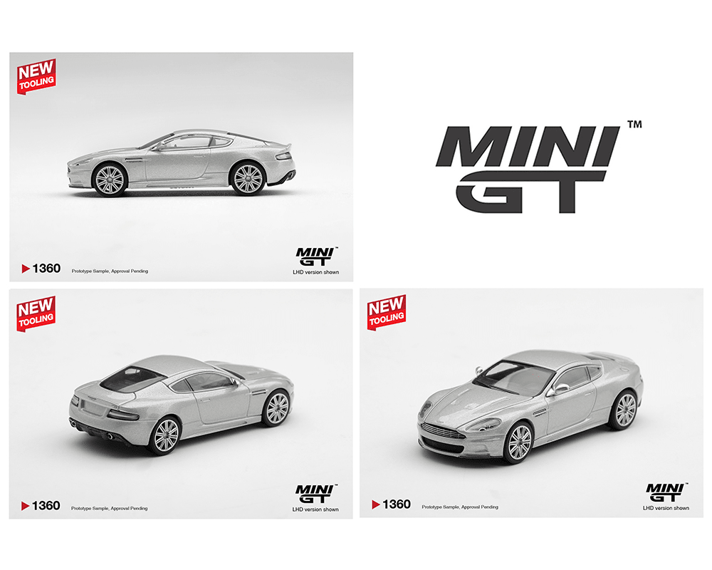 *Pre-Order* Mini GT - Aston Martin DBS 2008 – Lightning Silver- Limited Edition - Top CollectiblesDiecastMini GT