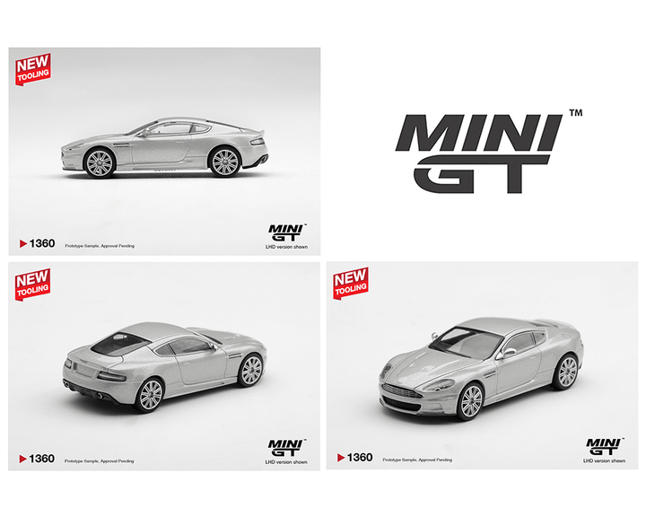 *Pre-Order* Mini GT - Aston Martin DBS 2008 – Lightning Silver- Limited Edition - Top CollectiblesDiecastMini GT