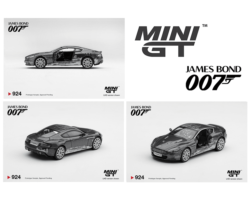 *Pre-Order* Mini GT - Aston Martin DBS “Quantum of Solace” Battle Damaged – English Packaging – Limited Edition - Top CollectiblesDiecastMini GT