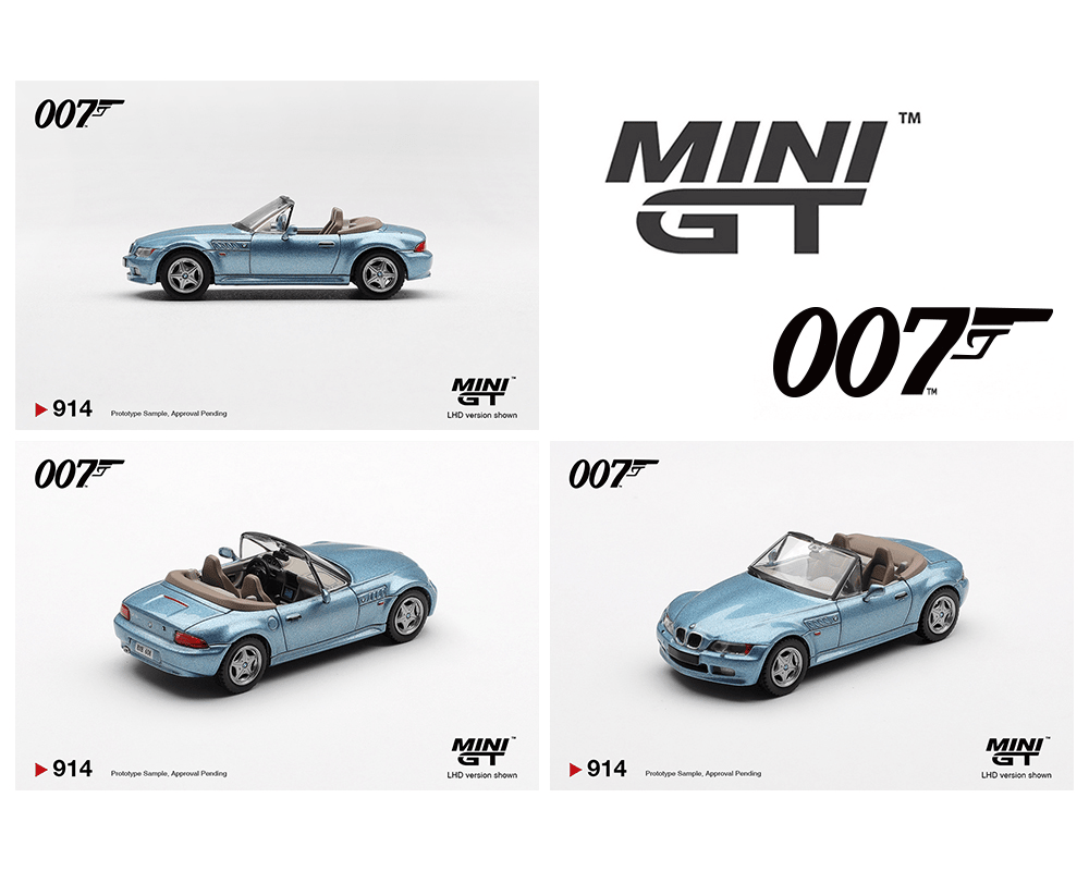 *Pre - Order* Mini GT - BMW Z3 “GoldenEye” – English Version Packaging – Limited Edition - Top CollectiblesDiecastMini GT