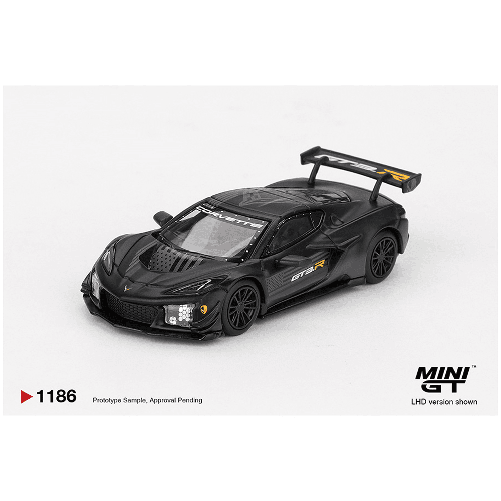 *Pre - Order* Mini GT - Chevrolet Corvette Z06 GT3.R Road America Test car – Black - Top CollectiblesDiecastMini GT