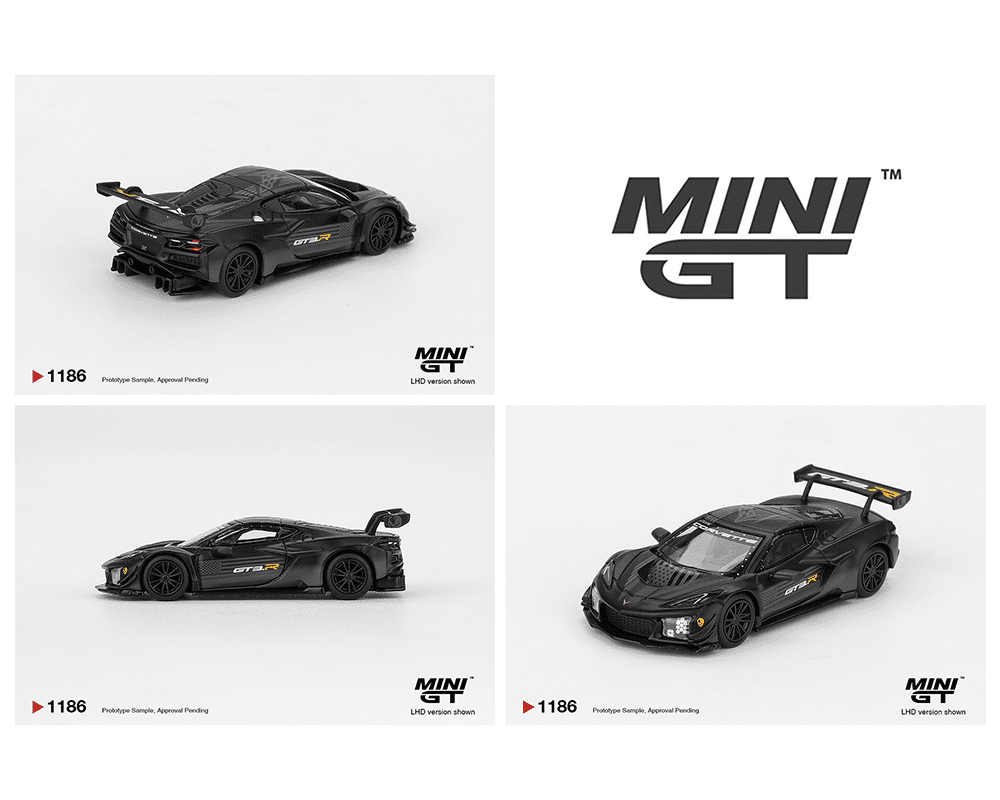 *Pre - Order* Mini GT - Chevrolet Corvette Z06 GT3.R Road America Test car – Black - Top CollectiblesDiecastMini GT
