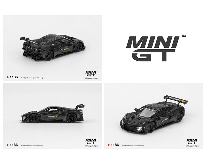 *Pre - Order* Mini GT - Chevrolet Corvette Z06 GT3.R Road America Test car – Black - Top CollectiblesDiecastMini GT