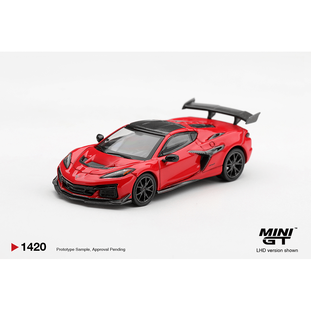 *Pre-Order* Mini GT - Chevrolet Corvette ZR1 – Torch Red – Limited Edition - Top CollectiblesDiecastMini GT