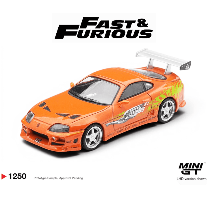 *Pre - Order* Mini GT - Fast &amp; Furious Toyota Supra BOMEX ” The Fast and the Furious” Brian O’Conner – Limited Edition - Top CollectiblesDiecastMini GT