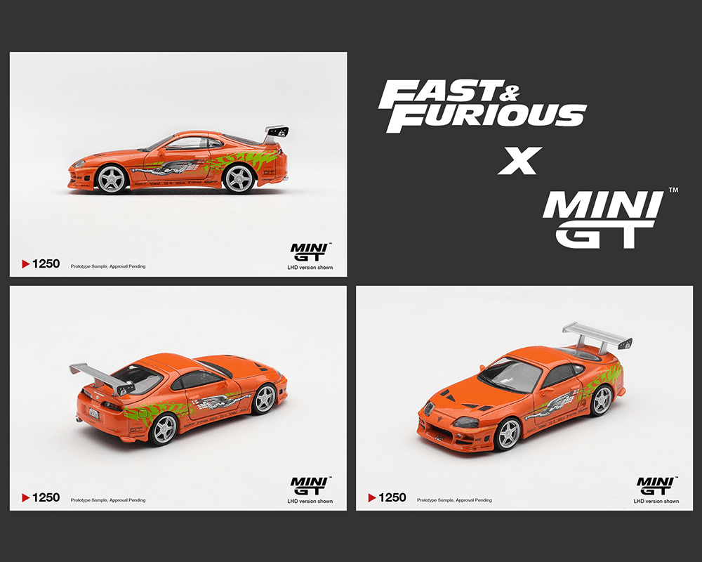 *Pre - Order* Mini GT - Fast &amp; Furious Toyota Supra BOMEX ” The Fast and the Furious” Brian O’Conner – Limited Edition - Top CollectiblesDiecastMini GT