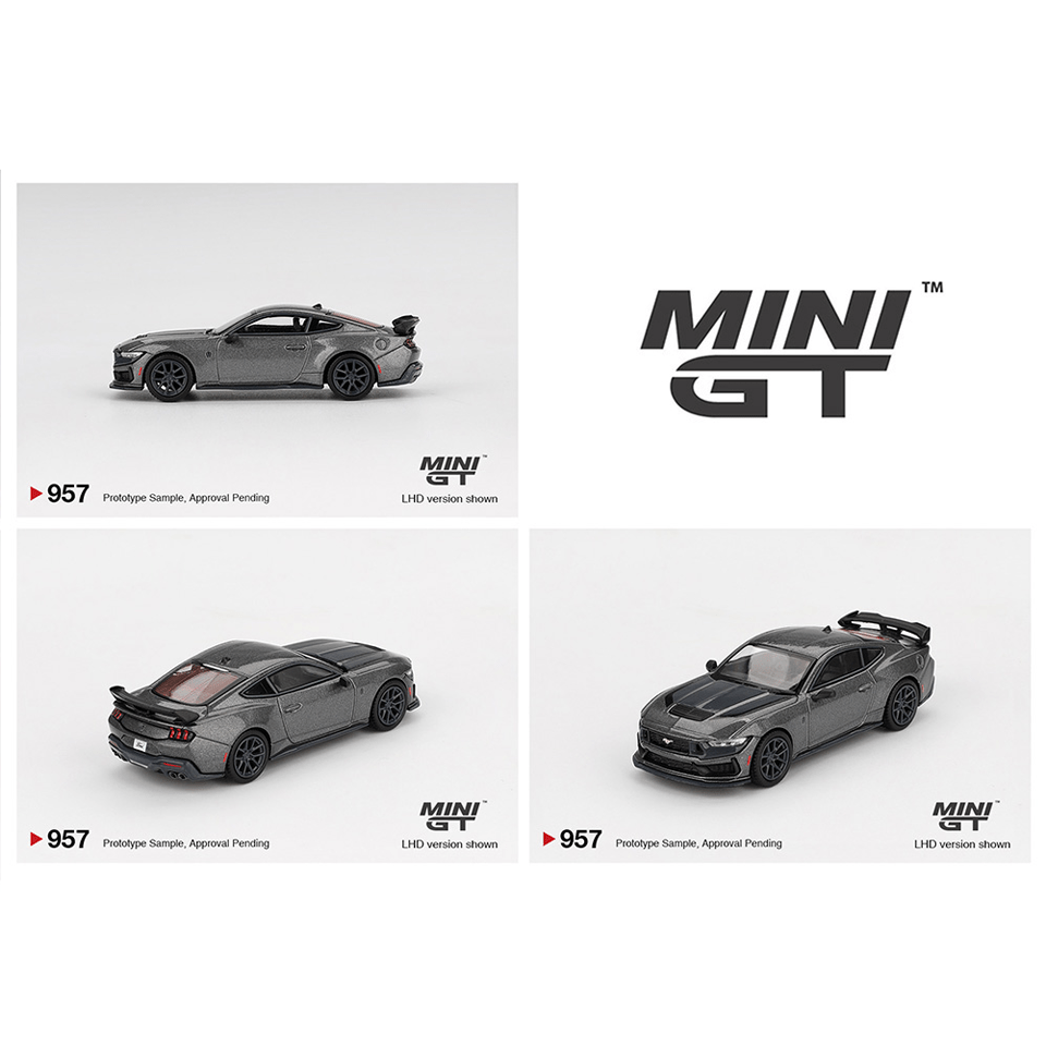 *Pre - Order* Mini GT - Ford Mustang Dark Horse 2024 – Carbonized Gray - Top CollectiblesDiecastMini GT