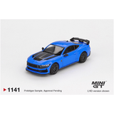 *Pre - Order* Mini GT - Ford Mustang Dark Horse 2024 – Grabber Blue - Top CollectiblesDiecastMini GT